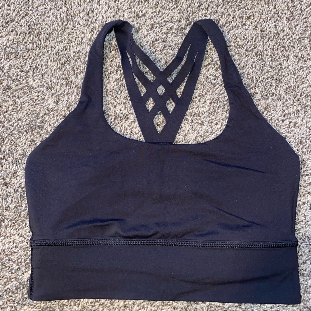 Longline bra: black//size 6